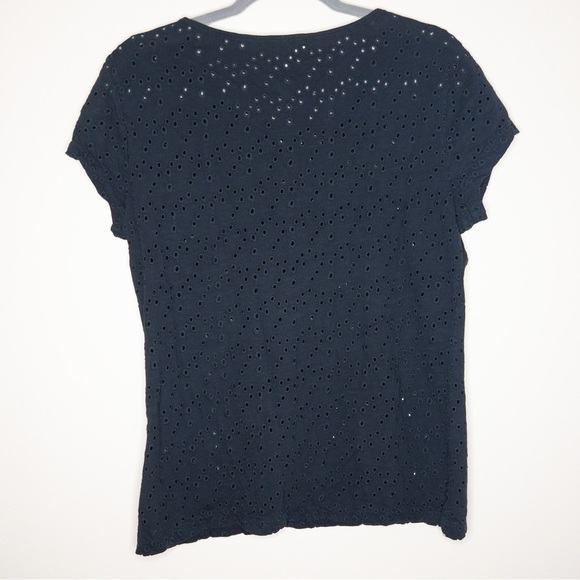 Sundance All About Eyelet Cotton Tee Blouse - Picture 6 of 6